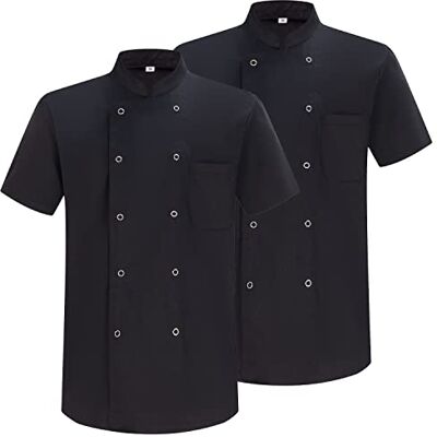 MISEMIYA Pack 2 Unidades Chaqueta Cocinero Hombre Chaqueta de Chef Hombre Uniforme Hosteleria Ref.6821 XXL, Chaquetas Cocinero 6821 Negro MISEMIYA Pack 2 Unidades Chaqueta Cocinero Hombre Chaqueta de Chef Hombre Uniforme Hosteleria Ref.6821 XXL, Chaquetas Cocinero 6821 Negro