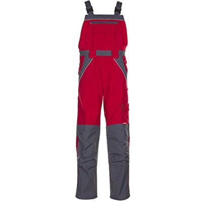 Planam Plaline peto de trabajo talla 27 en rojo/pizarra Planam Plaline peto de trabajo talla 27 en rojo/pizarra