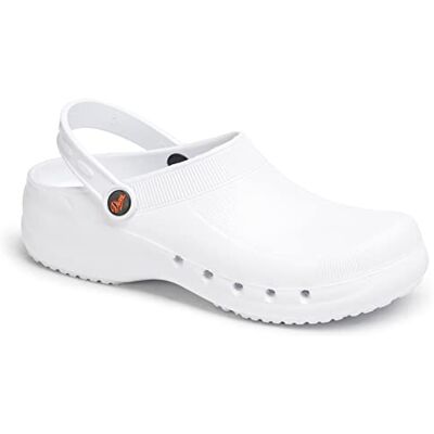 DIAN Color Blanco Talla 37, Zueco de Trabajo para sanidad y hostelería Unisex Certificado CE EN ISO 20347 Marca DIAN Color Blanco Talla 37, Zueco de Trabajo para sanidad y hostelería Unisex Certificado CE EN ISO 20347 Marca