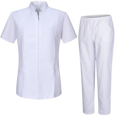 MISEMIYA Camisas Laboratorio Y PANTALÓN Sanitarios Mujer Uniforme Sanitarios,Peluquero, Empleado de SPA, o masajista Ref.829-8312 MISEMIYA Camisas Laboratorio Y PANTALÓN Sanitarios Mujer Uniforme Sanitarios,Peluquero, Empleado de SPA, o masajista Ref.829-8312