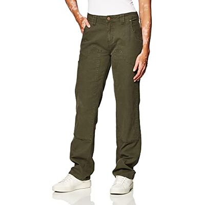 Dickies Stretch Duck Double Front Carpenter Pant Pantalones de utilidades de Trabajo, Verde Musgo enjuagado, 4 US para Mujer Dickies Stretch Duck Double Front Carpenter Pant Pantalones de utilidades de Trabajo, Verde Musgo enjuagado, 4 US para Mujer