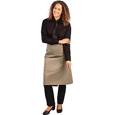Whites Chefs Clothing Delantal de polialgodón, 700 x 1000 mm, color verde oliva Whites Chefs Clothing Delantal de polialgodón, 700 x 1000 mm, color verde oliva
