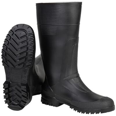 Cofan Bota de Agua Alta Fabricada PVC Color Negro Recubrimiento Interior de Punto Cofan Bota de Agua Alta Fabricada PVC Color Negro Recubrimiento Interior de Punto