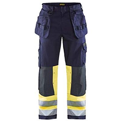 BLÅKLÄDER Blakläder 147915148933 C50 Craftsman Pantalones Multinorm tamaño, azul marino/amarillo, C50 BLÅKLÄDER Blakläder 147915148933 C50 Craftsman Pantalones Multinorm tamaño, azul marino/amarillo, C50
