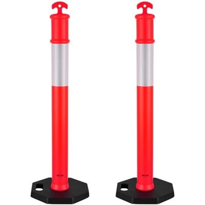 VEVOR Postes de Tráfico 2 Piezas Bolardo de Tráfico 1140 mm con Banda Reflectante y Base con Peso 350 mm Postes de Barrera Resistentes para Aparcamiento, Estadios Deportivos, Lugares de Exhibición VEVOR Postes de Tráfico 2 Piezas Bolardo de Tráfico 1140 mm con Banda Reflectante y Base con Peso 350 mm Postes de Barrera Resistentes para Aparcamiento, Estadios Deportivos, Lugares de Exhibición