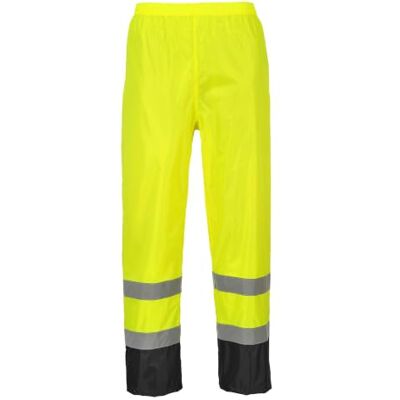 Portwest H444 Pantalón Ligero Paneles en Contraste Recubrimiento de PVC Amarillo/Negro, 4XL, EN ISO 20471 Clase 1, Certificado CE, Tejido Clasificado UPF 40+, Corte Estándar, Duradero, Impermeable Portwest H444 Pantalón Ligero Paneles en Contraste Recubrimiento de PVC Amarillo/Negro, 4XL, EN ISO 20471 Clase 1, Certificado CE, Tejido Clasificado UPF 40+, Corte Estándar, Duradero, Impermeable
