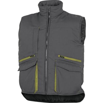 Deltaplus Delta Plus SIER2GVXG Chaleco con múltiples bolsillos (poliéster y algodón, talla XL), color gris y verde Deltaplus Delta Plus SIER2GVXG Chaleco con múltiples bolsillos (poliéster y algodón, talla XL), color gris y verde