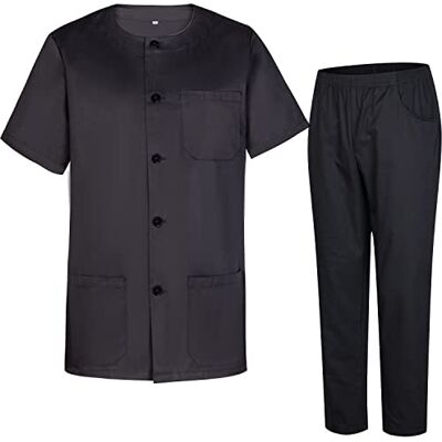 MISEMIYA Uniforme Sanitario Unisex Uniformes Sanitarios MÉDICOS Conjuntos Sanitarios 833-8312 XXL, Negro MISEMIYA Uniforme Sanitario Unisex Uniformes Sanitarios MÉDICOS Conjuntos Sanitarios 833-8312 XXL, Negro