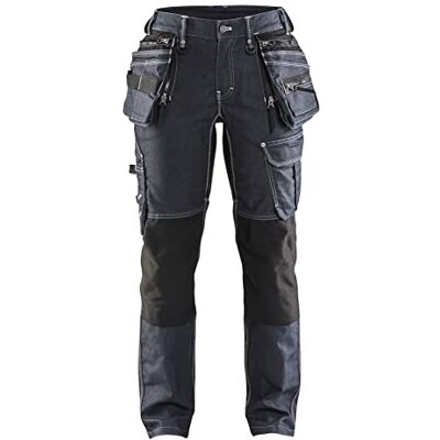 BLÅKLÄDER Blaklader 79901141 X1900 Stretch Pantalones para Mujer, Color Azul Marino y Negro BLÅKLÄDER Blaklader 79901141 X1900 Stretch Pantalones para Mujer, Color Azul Marino y Negro