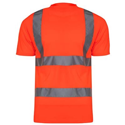 Lahti PRO Camiseta de advertencia naranja Talla 3XL Tiras reflectantes Lahti PRO Camiseta de advertencia naranja Talla 3XL Tiras reflectantes