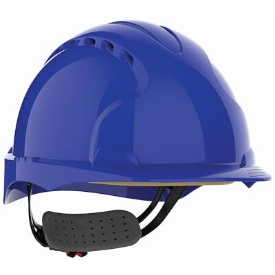 JSP EVO3 Comfort Plus Casco Obra, Ventilado, Rueda de Ajuste, Azul JSP EVO3 Comfort Plus Casco Obra, Ventilado, Rueda de Ajuste, Azul