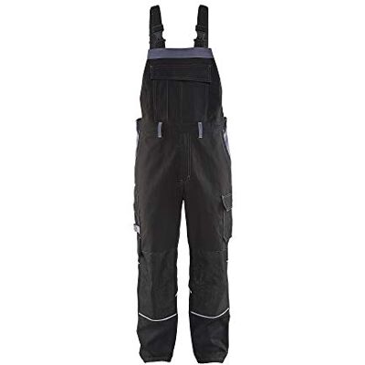 BLÅKLÄDER Blakläder 286115169994 C44 anti-flame babero pantalones tamaño, negro/gris, C44 BLÅKLÄDER Blakläder 286115169994 C44 anti-flame babero pantalones tamaño, negro/gris, C44