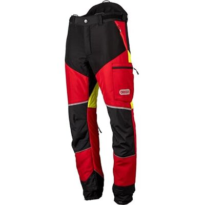Oregon Pantalones de Motosierra Protect Pro, EPI Alta Visibilidad, Transpirable, 4 bolsillos, Equipo de Protección Profesional para Motosierra y Tareas Forestales, Rojo/Amarillo, Talla XL Oregon Pantalones de Motosierra Protect Pro, EPI Alta Visibilidad, Transpirable, 4 bolsillos, Equipo de Protección Profesional para Motosierra y Tareas Forestales, Rojo/Amarillo, Talla XL