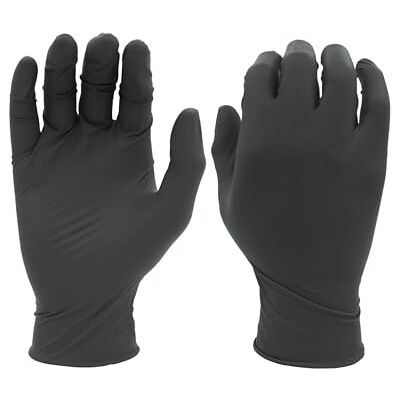 SHOWA 6112PF Gants en Nitrile Multiusages sans Poudre Conformes aux Normes Alimentaires à Usage Unique Noirs Boîte de 100 Gants Taille XS SHOWA 6112PF Gants en Nitrile Multiusages sans Poudre Conformes aux Normes Alimentaires à Usage Unique Noirs Boîte de 100 Gants Taille XS