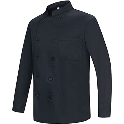 MISEMIYA Chaqueta Cocinero Hombre Chaqueta de Chef Hombre Uniforme Hosteleria - Ref.842 XXL, Chaquetas Cocinero 842 Negro MISEMIYA Chaqueta Cocinero Hombre Chaqueta de Chef Hombre Uniforme Hosteleria - Ref.842 XXL, Chaquetas Cocinero 842 Negro