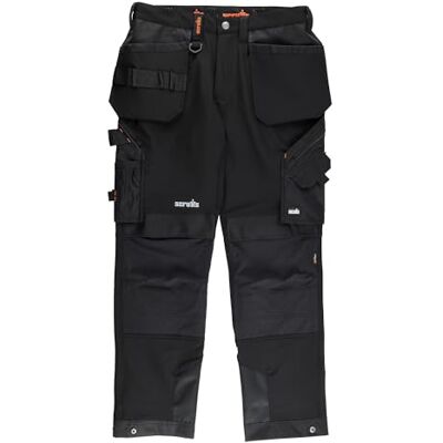 Scruffs Hombre Pro Flex Plus Pantalones de Trabajo Not Applicable, Negro (Black 001), (Talla del Fabricante: 32) Scruffs Hombre Pro Flex Plus Pantalones de Trabajo Not Applicable, Negro (Black 001), (Talla del Fabricante: 32)