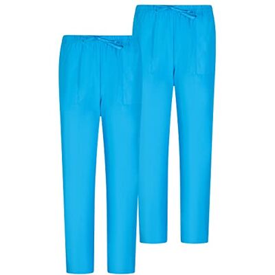 MISEMIYA Pack 2 Pcs PANTALÓN Sanitarios Unisex Cintura ELÁSTICA UNIFORMEES Sanitarios Uniformes MEDICOS UNFIROMES Laboratorios S, Celeste 68 MISEMIYA Pack 2 Pcs PANTALÓN Sanitarios Unisex Cintura ELÁSTICA UNIFORMEES Sanitarios Uniformes MEDICOS UNFIROMES Laboratorios S, Celeste 68