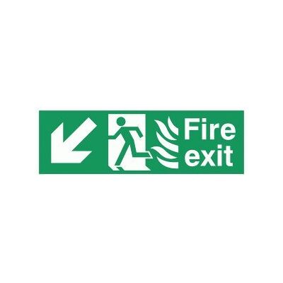 Viking signos sg697-l62 – 3d "salida de incendios running Hombre izquierda señal de Ángel Flecha hacia abajo, doble cara, 3 mm rígida PVC, 200 mm H x 600 mm W Viking signos sg697-l62 – 3d "salida de incendios running Hombre izquierda señal de Ángel Flecha hacia abajo, doble cara, 3 mm rígida PVC, 200 mm H x 600 mm W