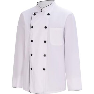 MISEMIYA Chaqueta Cocinero Hombre Chaqueta de Chef Hombre Uniforme Hosteleria - Ref.842B XXL, Chaquetas Cocinero 842B Blanco MISEMIYA Chaqueta Cocinero Hombre Chaqueta de Chef Hombre Uniforme Hosteleria - Ref.842B XXL, Chaquetas Cocinero 842B Blanco