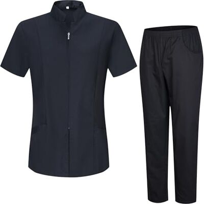 MISEMIYA Camisas Laboratorio Y PANTALÓN Sanitarios Mujer Uniforme Sanitarios,Peluquero, Empleado de SPA, o masajista Ref.829-8312 MISEMIYA Camisas Laboratorio Y PANTALÓN Sanitarios Mujer Uniforme Sanitarios,Peluquero, Empleado de SPA, o masajista Ref.829-8312