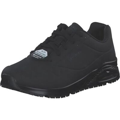 Skechers Work Relaxed Fit Uno SR Sutal, Zapatillas Hombre, Negro, 44 EU Skechers Work Relaxed Fit Uno SR Sutal, Zapatillas Hombre, Negro, 44 EU