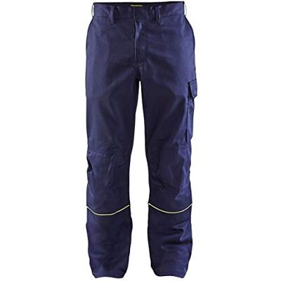 BLÅKLÄDER Blakläder soldadura pantalones tamaño, azul marino/amarillo, D116 BLÅKLÄDER Blakläder soldadura pantalones tamaño, azul marino/amarillo, D116