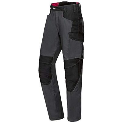 BP Mezcla de tela con pantalones de trabajo para hombres, cintura alta en la espalda, 65% poliéster/35% algodón, antracita/negro, talla 39/40 N BP Mezcla de tela con pantalones de trabajo para hombres, cintura alta en la espalda, 65% poliéster/35% algodón, antracita/negro, talla 39/40 N