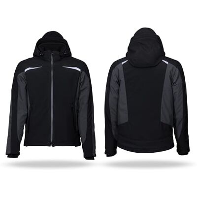 KÜBLER Workwear Chaqueta de trabajo Softshell de invierno, negro/antracita, talla 3XL KÜBLER Workwear Chaqueta de trabajo Softshell de invierno, negro/antracita, talla 3XL