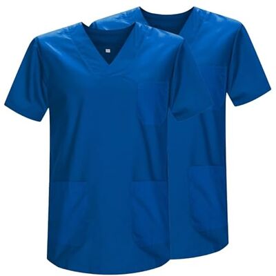 MISEMIYA Pack 2 Pcs Casaca Sanitario Unisex Uniformes Sanitarios Uniforme Sanitario Uniforme MEDICOS Ref.817 * 2 M, Azul 37 21 MISEMIYA Pack 2 Pcs Casaca Sanitario Unisex Uniformes Sanitarios Uniforme Sanitario Uniforme MEDICOS Ref.817 * 2 M, Azul 37 21