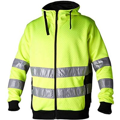Top Swede 02901508 Modelo Protector de advertencia Chaqueta con capucha, Amarillo/Negro, Talla XXL Top Swede 02901508 Modelo Protector de advertencia Chaqueta con capucha, Amarillo/Negro, Talla XXL