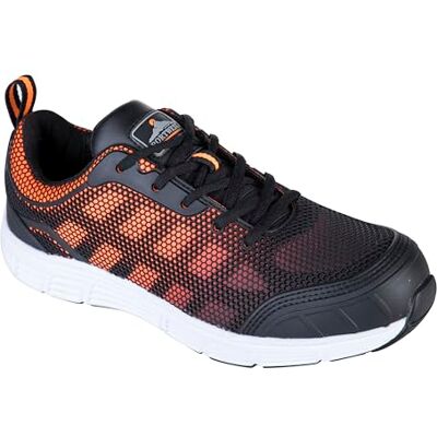 Portwest FT15 Zapatillas Antideslizantes Puntera Protectora de Acero Ligero Naranja/Negro, 42, Certificado CE, S1P EN ISO 20345, Calzado Antiestático, Doble Densidad, Suela Resistente a Aceites Portwest FT15 Zapatillas Antideslizantes Puntera Protectora de Acero Ligero Naranja/Negro, 42, Certificado CE, S1P EN ISO 20345, Calzado Antiestático, Doble Densidad, Suela Resistente a Aceites