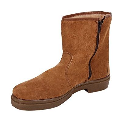Cofan Bota de Serraje Cremallera Modelo Carona Talla 42 Color Marrón Suela de Caucho Cofan Bota de Serraje Cremallera Modelo Carona Talla 42 Color Marrón Suela de Caucho