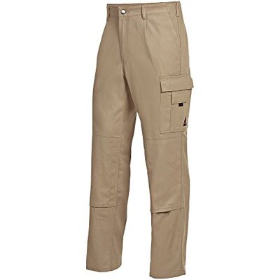 BP -53 Pantalones de trabajo con parte trasera elástica (300,00 g/m², algodón puro), color arena BP -53 Pantalones de trabajo con parte trasera elástica (300,00 g/m², algodón puro), color arena
