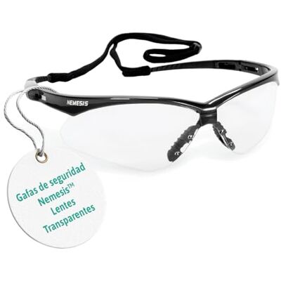 Ansell KleenGuard Nemesis Gafas de Seguridad Antiempañantes, Puente Nasal Flexible, Diseño Ligero y Envolvente para Construcción, Tiro, Exterior e Industria – Transparente, 1 Par Ansell KleenGuard Nemesis Gafas de Seguridad Antiempañantes, Puente Nasal Flexible, Diseño Ligero y Envolvente para Construcción, Tiro, Exterior e Industria – Transparente, 1 Par