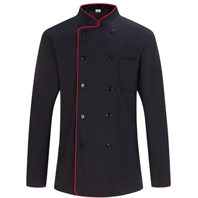 MISEMIYA Chaqueta Cocinero Hombre Chaqueta de Chef Hombre Uniforme Hosteleria - Ref.842B XXL, Chaquetas Cocinero 842B Negro MISEMIYA Chaqueta Cocinero Hombre Chaqueta de Chef Hombre Uniforme Hosteleria - Ref.842B XXL, Chaquetas Cocinero 842B Negro