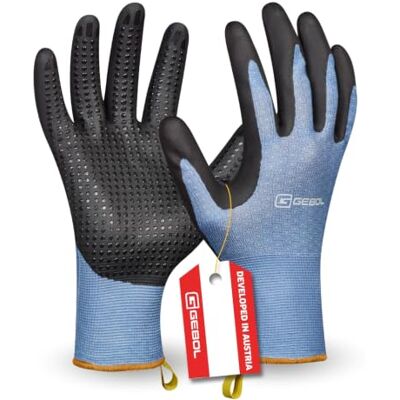 Gebol Crocus 1 par Talla L (Gr 9) Guante de jardín con función táctil Tejido transpirable de bienestar de material reciclado para hombre azul Gebol Crocus 1 par Talla L (Gr 9) Guante de jardín con función táctil Tejido transpirable de bienestar de material reciclado para hombre azul