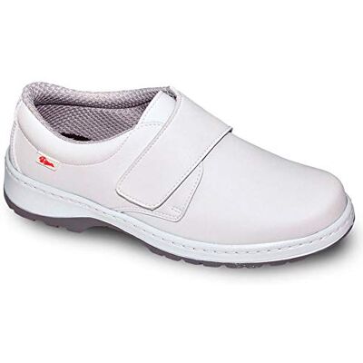DIAN -SCL Liso Color Blanco Talla 40, Zapato de Trabajo Unisex Certificado CE EN ISO 20347 Marca DIAN -SCL Liso Color Blanco Talla 40, Zapato de Trabajo Unisex Certificado CE EN ISO 20347 Marca