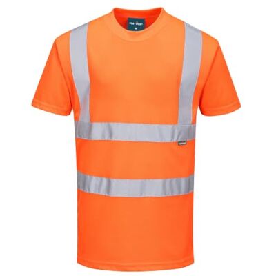 Portwest RT23 Camiseta de Alta Visibilidad Corte Estándar Transpirable Naranja, 4XL, Certificado CE, EN ISO 20471 Clase 2, Tejido Clasificado UPF 40+, Reflectante Manga Corta, Cuello Redondo Portwest RT23 Camiseta de Alta Visibilidad Corte Estándar Transpirable Naranja, 4XL, Certificado CE, EN ISO 20471 Clase 2, Tejido Clasificado UPF 40+, Reflectante Manga Corta, Cuello Redondo