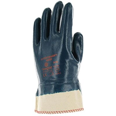 Ansell Nitrotough N660 Guante de Trabajo, Protección Mecánica, Repelente al aceite Guante, Azul, Talla M (12 Pares) Ansell Nitrotough N660 Guante de Trabajo, Protección Mecánica, Repelente al aceite Guante, Azul, Talla M (12 Pares)