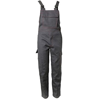 Planam Peto protector térmico/sudor 500 g/m², color gris, talla 102 Planam Peto protector térmico/sudor 500 g/m², color gris, talla 102