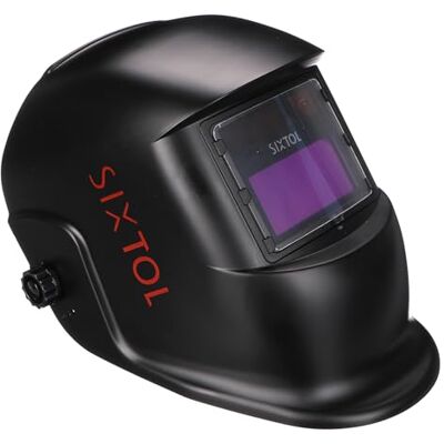 SIXTOL WELDING MASK 1 Solar Auto Oscurecimiento Casco de Soldadura Máscara de Soldadura Función de lijado Amplia Sombra 4/9-13 Casco de Soldadura para TIG MIG ARC Negro SIXTOL WELDING MASK 1 Solar Auto Oscurecimiento Casco de Soldadura Máscara de Soldadura Función de lijado Amplia Sombra 4/9-13 Casco de Soldadura para TIG MIG ARC Negro