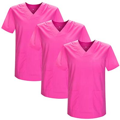 MISEMIYA Pack 3 Pcs Casaca Sanitario Unisex Uniformes Sanitarios Uniforme Sanitario Uniforme MEDICOS XL, Fucsia 21 MISEMIYA Pack 3 Pcs Casaca Sanitario Unisex Uniformes Sanitarios Uniforme Sanitario Uniforme MEDICOS XL, Fucsia 21