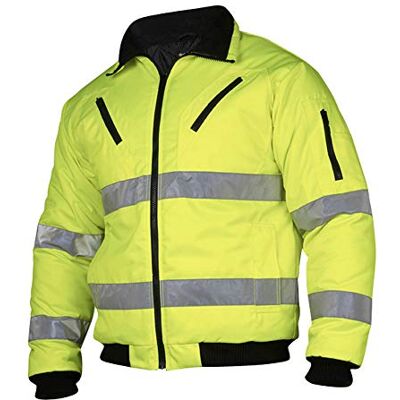 Top Swede -10-03 Hi Vis Chaqueta Reflectante de Invierno, Color Amarillo, Talla XS Top Swede -10-03 Hi Vis Chaqueta Reflectante de Invierno, Color Amarillo, Talla XS