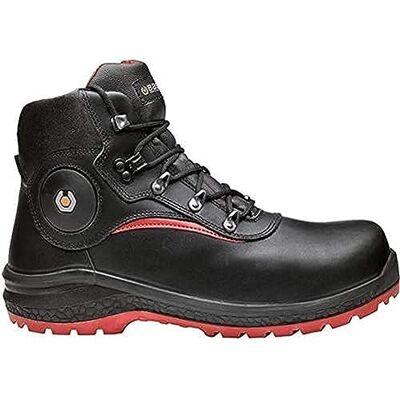 BASE Protection , BE-Stone Calzado de Seguridad para Mujeres y Hombres, Negro y Rojo, Talla 39 BASE Protection , BE-Stone Calzado de Seguridad para Mujeres y Hombres, Negro y Rojo, Talla 39