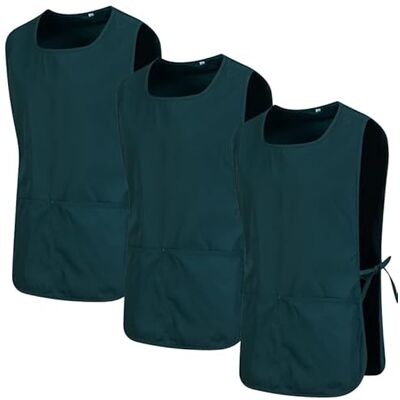 MISEMIYA Paquete 3 Unidades Delantal Limpieza Uniforme Laboral CLINICA MÉDICOS Limpieza Veterinaria 3-3301 L, Verde 68 MISEMIYA Paquete 3 Unidades Delantal Limpieza Uniforme Laboral CLINICA MÉDICOS Limpieza Veterinaria 3-3301 L, Verde 68