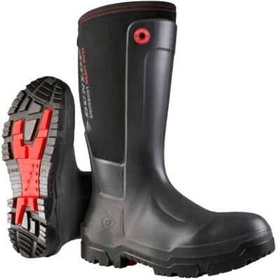 Dunlop botas de goma Snugboot Heavy Duty hombre mujer impermeables ligeras y duraderas con puntera de seguridad composite antracita Dunlop botas de goma Snugboot Heavy Duty hombre mujer impermeables ligeras y duraderas con puntera de seguridad composite antracita