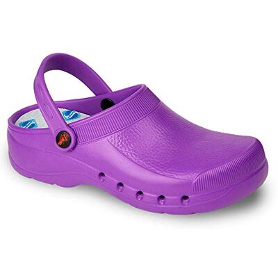 DIAN Color Violeta Talla 35, Zueco de Trabajo para sanidad y hostelería Unisex Certificado CE EN ISO 20347 Marca DIAN Color Violeta Talla 35, Zueco de Trabajo para sanidad y hostelería Unisex Certificado CE EN ISO 20347 Marca
