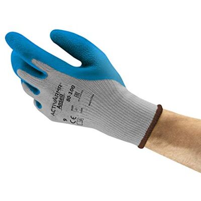 Ansell ActivArmr 80-100 Guantes de Trabajo, Extra-Resistente para Trabajos Pesadas, Guante Seguridad Usos Industriales, Seguridad y Destreza, Reutilizable, Hombre Mujer, Azul, Talla L (12 Pares) Ansell ActivArmr 80-100 Guantes de Trabajo, Extra-Resistente para Trabajos Pesadas, Guante Seguridad Usos Industriales, Seguridad y Destreza, Reutilizable, Hombre Mujer, Azul, Talla L (12 Pares)
