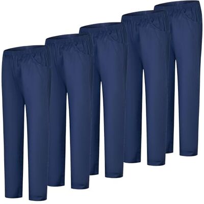 MISEMIYA Paquetes de 5 Unidades PANTALÓN Sanitarios Unisex Cintura ELÁSTICA UNIFORMEES Sanitarios 5-8312 MISEMIYA Paquetes de 5 Unidades PANTALÓN Sanitarios Unisex Cintura ELÁSTICA UNIFORMEES Sanitarios 5-8312