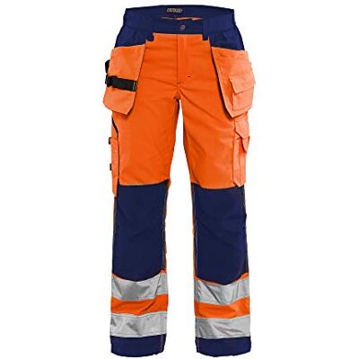 BLÅKLÄDER Blakläder 715618115389 C42, C42 "HIGH-VIS pantalones con bolsillos para uñas – naranja/azul marino BLÅKLÄDER Blakläder 715618115389 C42, C42 "HIGH-VIS pantalones con bolsillos para uñas – naranja/azul marino